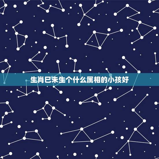 生肖巳未生个什么属相的小孩好，生什么属相的孩子最好