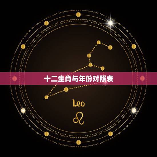 十二生肖与年份对照表,十二生肖对应年份 十二生肖与年份对照表,十二生肖对应年份