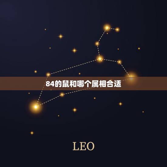 84的鼠和哪个属相合适，84年属鼠的和什么属相最配？
