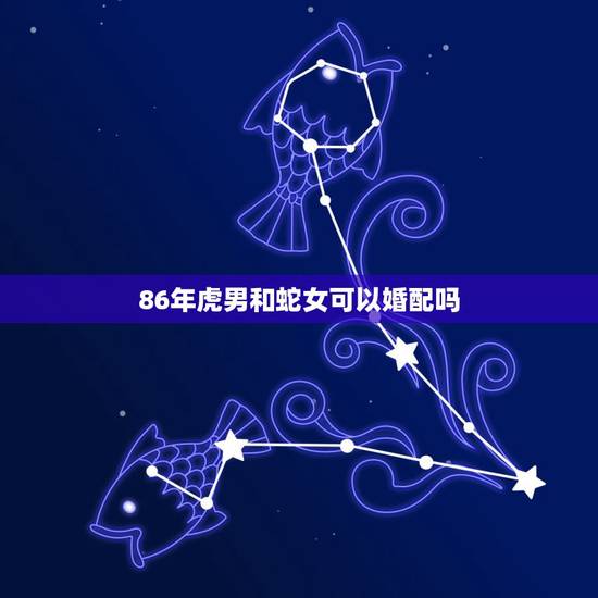 86年虎男和蛇女可以婚配吗，属虎男和属蛇女能婚配吗