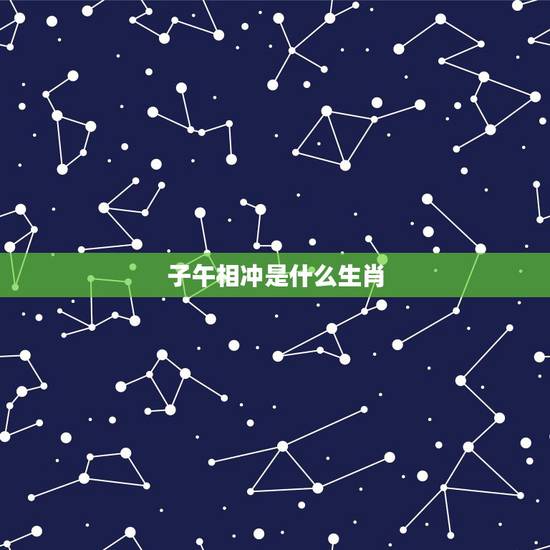 子午相冲是什么生肖，十二生肖是大哥，子午相冲见零码。什么生肖？