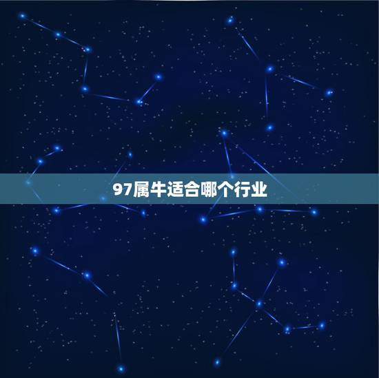 97属牛适合哪个行业，属牛的最适合做什么生意