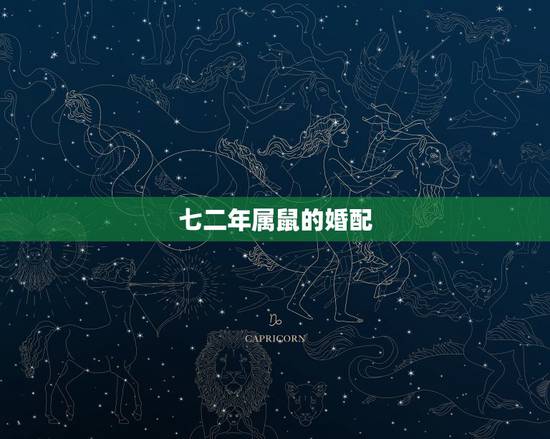 七二年属鼠的婚配,72年属鼠人婚配 七二年属鼠的婚配,72年属鼠人婚配