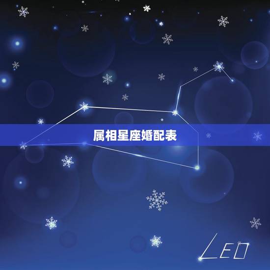 属相星座婚配表，十二生肖与星座配对