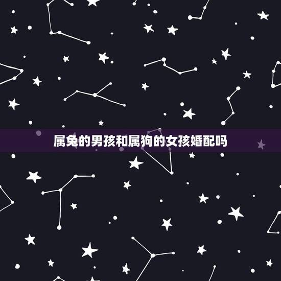 属兔的男孩和属狗的女孩婚配吗,属兔和属狗的相配吗? 属兔的男孩和属狗的女孩婚配吗,属兔和属狗的相配吗?