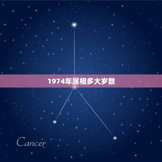 1974年属相多大岁数，一九七四年出生的，现在多大属什么的？