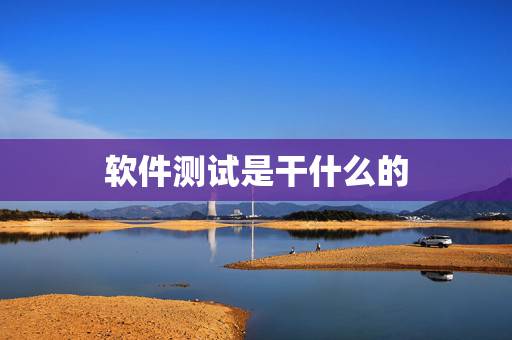 软件测试是干什么的，软件测试是做什么的？