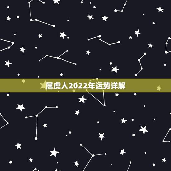 属虎人2022年运势详解，属虎2022年运势及运程