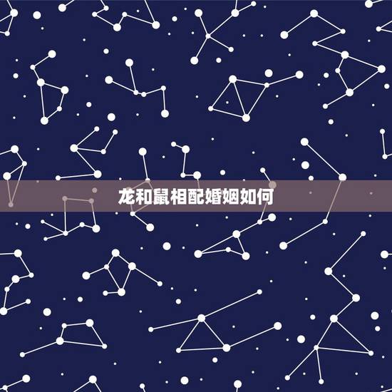 龙和鼠相配婚姻如何,生肖属龙跟属鼠相配吗? 龙和鼠相配婚姻如何,生肖属龙跟属鼠相配吗?
