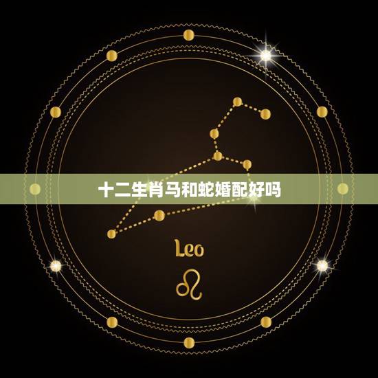 十二生肖马和蛇婚配好吗,蛇与马相配? 十二生肖马和蛇婚配好吗,蛇与马相配?