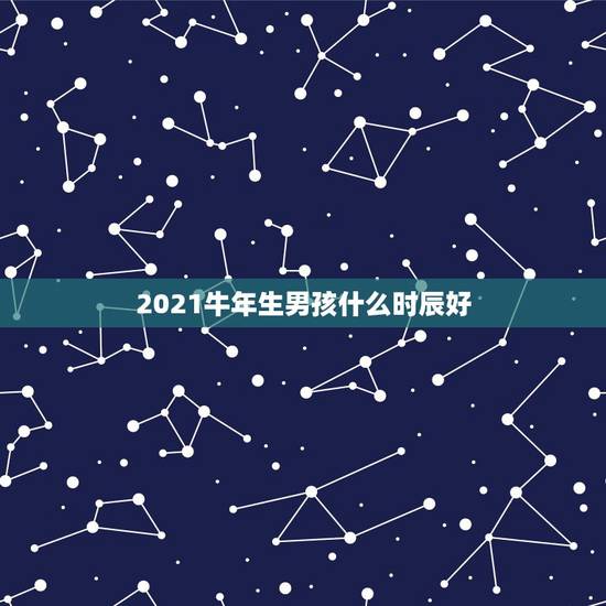 2021牛年生男孩什么时辰好，2021年二月二出生的男孩命运