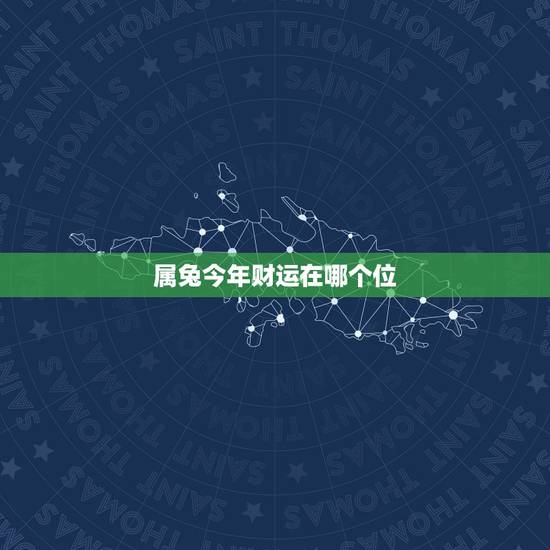 属兔今年财运在哪个位，属兔人今年的财运、事业如何