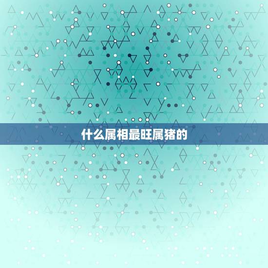 什么属相最旺属猪的,属狗和属猪谁旺谁 什么属相最旺属猪的,属狗和属猪谁旺谁