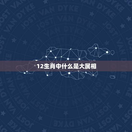 12生肖中什么是大属相，十二生肖中哪些生肖是属于大生肖