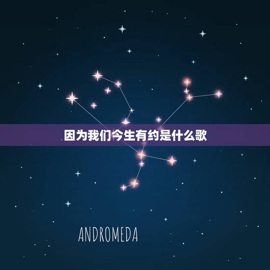 因为我们今生有约是什么歌,因为相信我们前世有缘,今生的爱情故事不会再改 因为我们今生有约是什么歌,因为相信我们前世有缘,今生的爱情故事不会再改