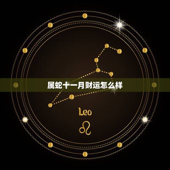 属蛇十一月财运怎么样，2022 年属蛇女运气