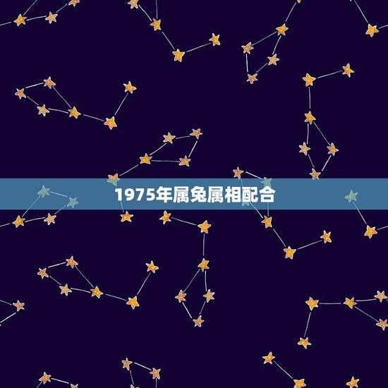 1975年属兔属相配合，75年属兔的男人和什么属相最配