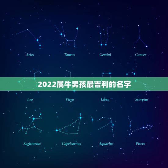 2022属牛男孩最吉利的名字，牛年男孩名字大全