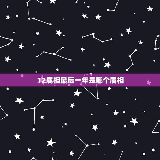 12属相最后一年是哪个属相，中国十二生肖的顺序是什么？
