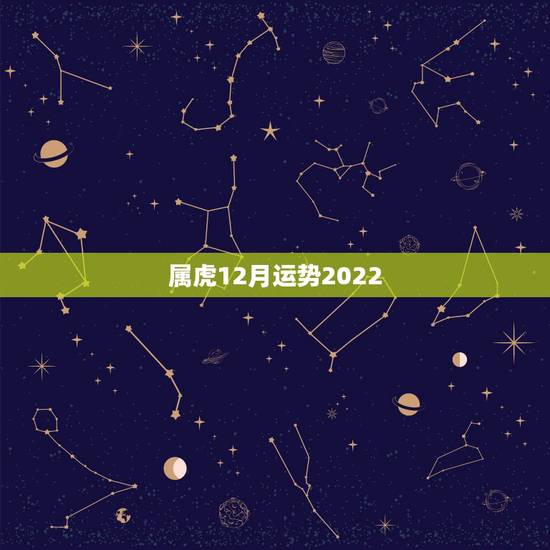 属虎12月运势2022，2022年属虎人的全年运势