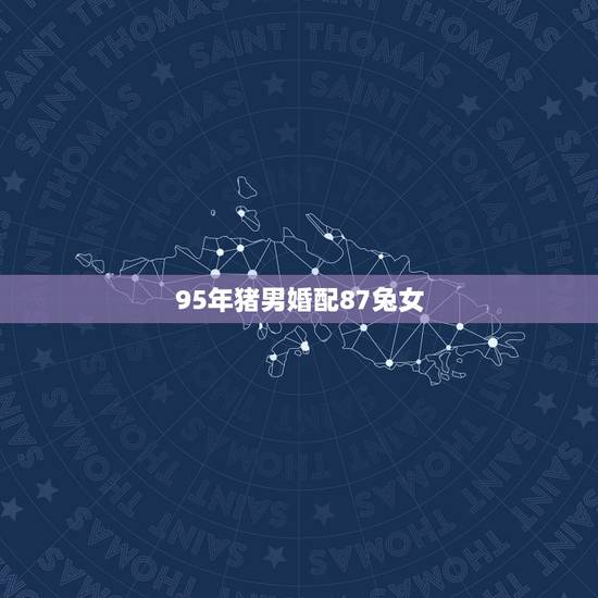 95年猪男婚配87兔女，95年属猪的男和87属兔的配吗