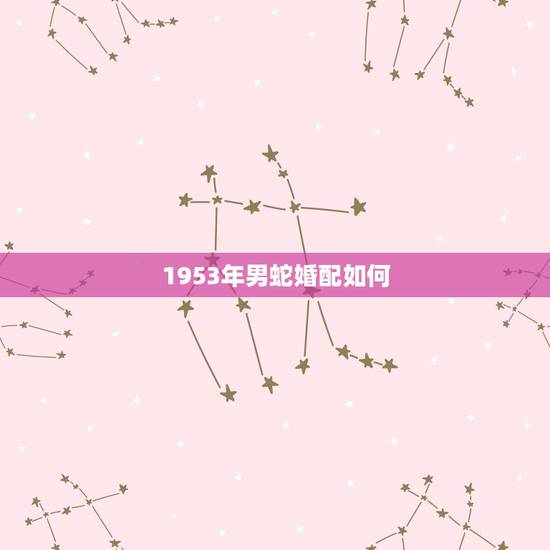 1953年男蛇婚配如何,男1953年11月属蛇,女1955年属羊这两者 1953年男蛇婚配如何,男1953年11月属蛇,女1955年属羊这两者