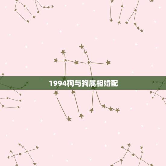 1994狗与狗属相婚配,1994年女属狗的和什么属相最配 1994狗与狗属相婚配,1994年女属狗的和什么属相最配