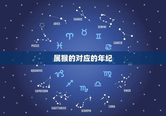 属猴的对应的年纪，属猪的对应岁数一览表