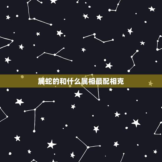 属蛇的和什么属相最配相克,属蛇的和什么属相最配 属蛇的和什么属相最配相克,属蛇的和什么属相最配