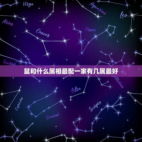 鼠和什么属相最配一家有几属最好，属鼠的和什么属相最配