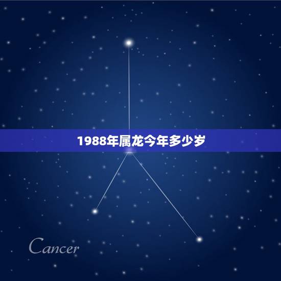 1988年属龙今年多少岁，1988年女龙2022 年每月