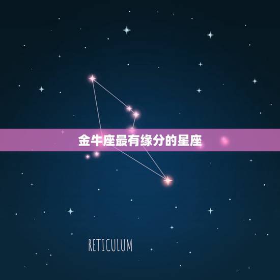 金牛座最有缘分的星座，金牛跟那一个星座有缘？