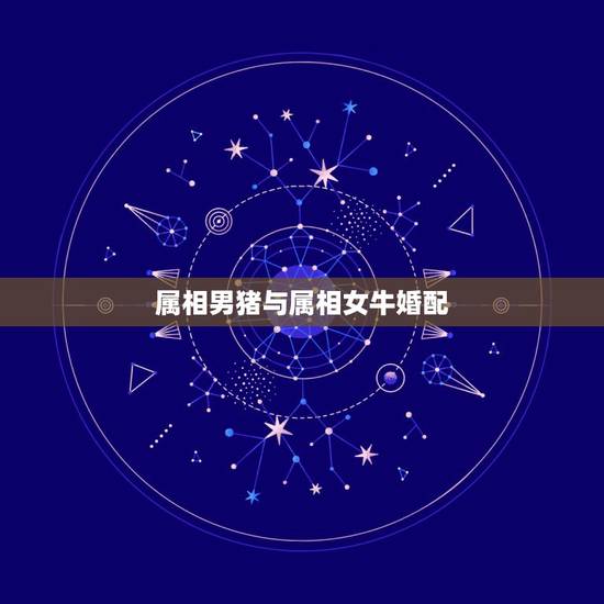 属相男猪与属相女牛婚配，属猪和属牛的在一起好吗？