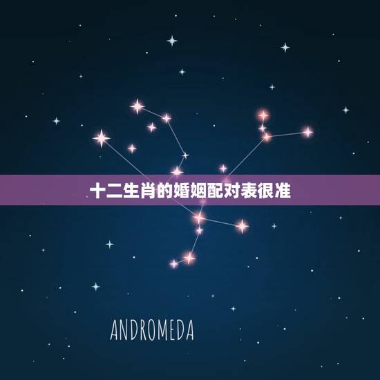 十二生肖的婚姻配对表很准，十二生肖姻缘配对