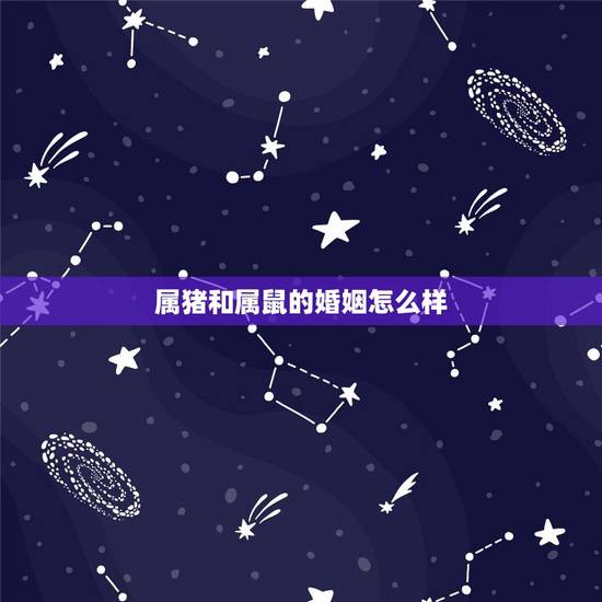 属猪和属鼠的婚姻怎么样,属猪与属鼠相配吗? 属猪和属鼠的婚姻怎么样,属猪与属鼠相配吗?