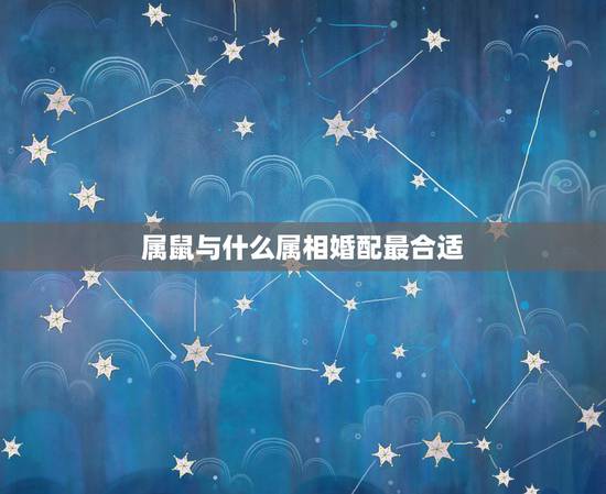 属鼠与什么属相婚配最合适，属虎的和什么属相最配