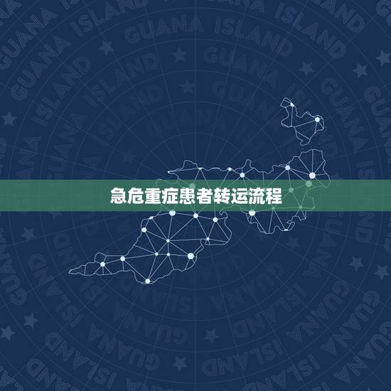 急危重症患者转运流程，急危重症病人抢救流程图