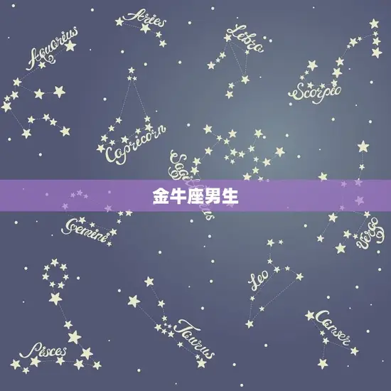 金牛座男生 金牛座男生