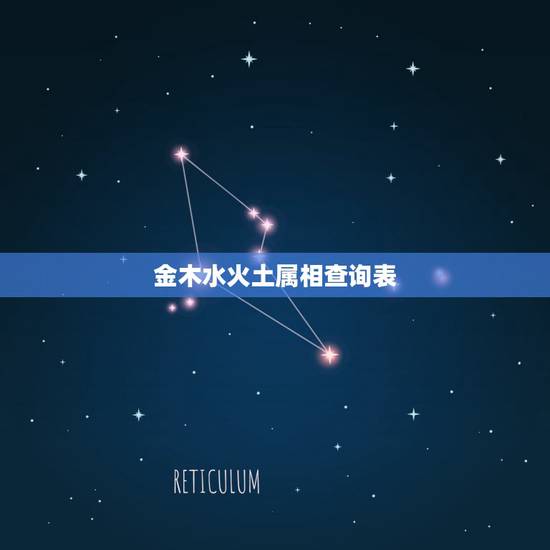 金木水火土属相查询表，金木水火土婚配查询表