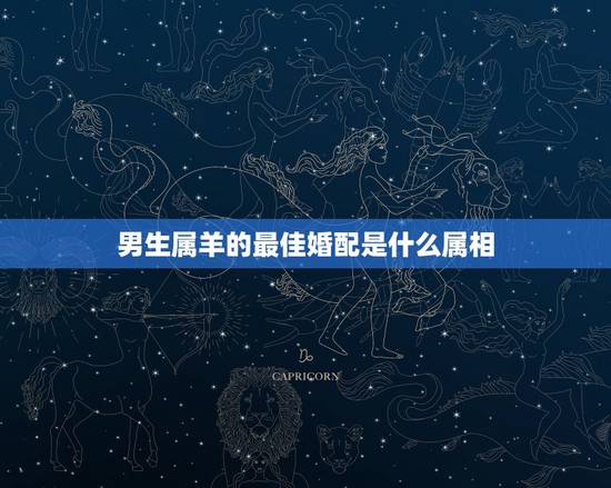 男生属羊的最佳婚配是什么属相，90后，男性属羊的可与什么属相相配最好？