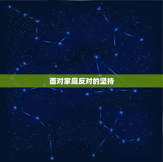 面对家庭反对的坚持