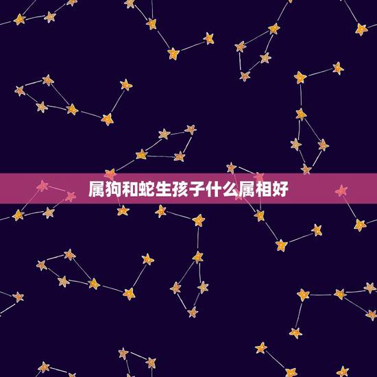 属狗和蛇生孩子什么属相好,属马的和什么属相配 属狗和蛇生孩子什么属相好,属马的和什么属相配