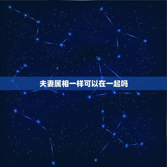 夫妻属相一样可以在一起吗,夫妻是同一种属相的好吗 夫妻属相一样可以在一起吗,夫妻是同一种属相的好吗