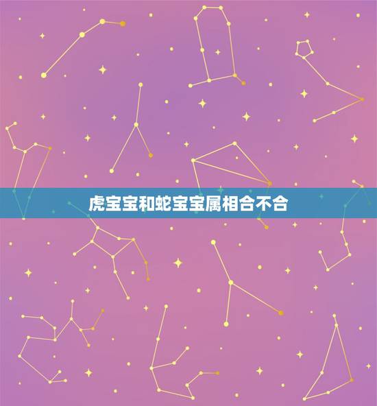 虎宝宝和蛇宝宝属相合不合，和属虎的和属蛇的不合有什么解的办法