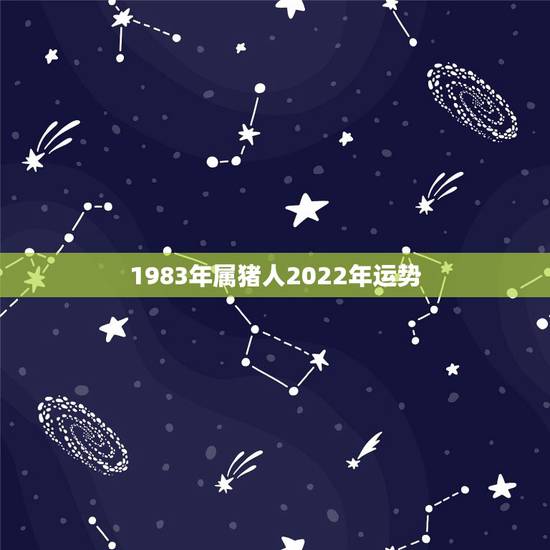 1983年属猪人2022年运势，2022属猪人的全年运势如何