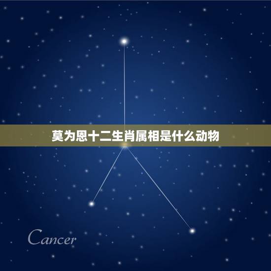 莫为恩十二生肖属相是什么动物，请问“十二生肖”为什么是这十二种动物？