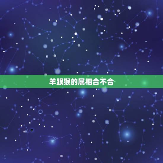 羊跟猴的属相合不合,羊猴属相不合如何解破 羊跟猴的属相合不合,羊猴属相不合如何解破