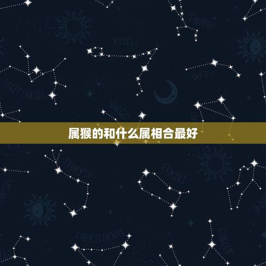 属猴的和什么属相合最好,属猴男的和什么属相最合适 属猴的和什么属相合最好,属猴男的和什么属相最合适