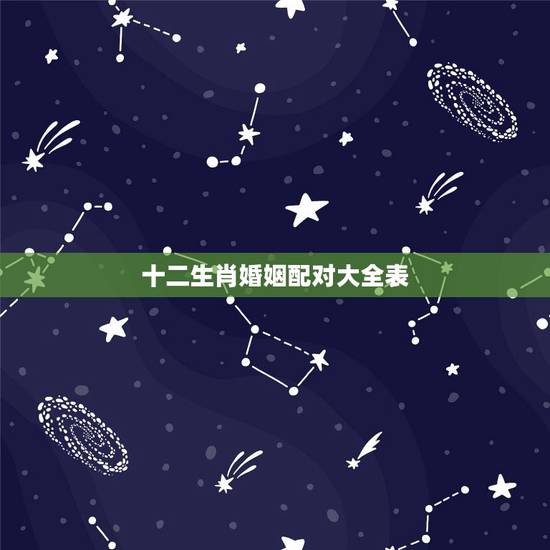十二生肖婚姻配对大全表,男女属相婚配表大全 十二生肖婚姻配对大全表,男女属相婚配表大全