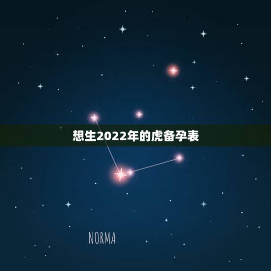 想生2022年的虎备孕表，想生虎宝宝几月备孕